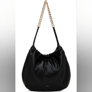 A.P.C. Ninon Chaine Noir Shoulder Bag With Chain